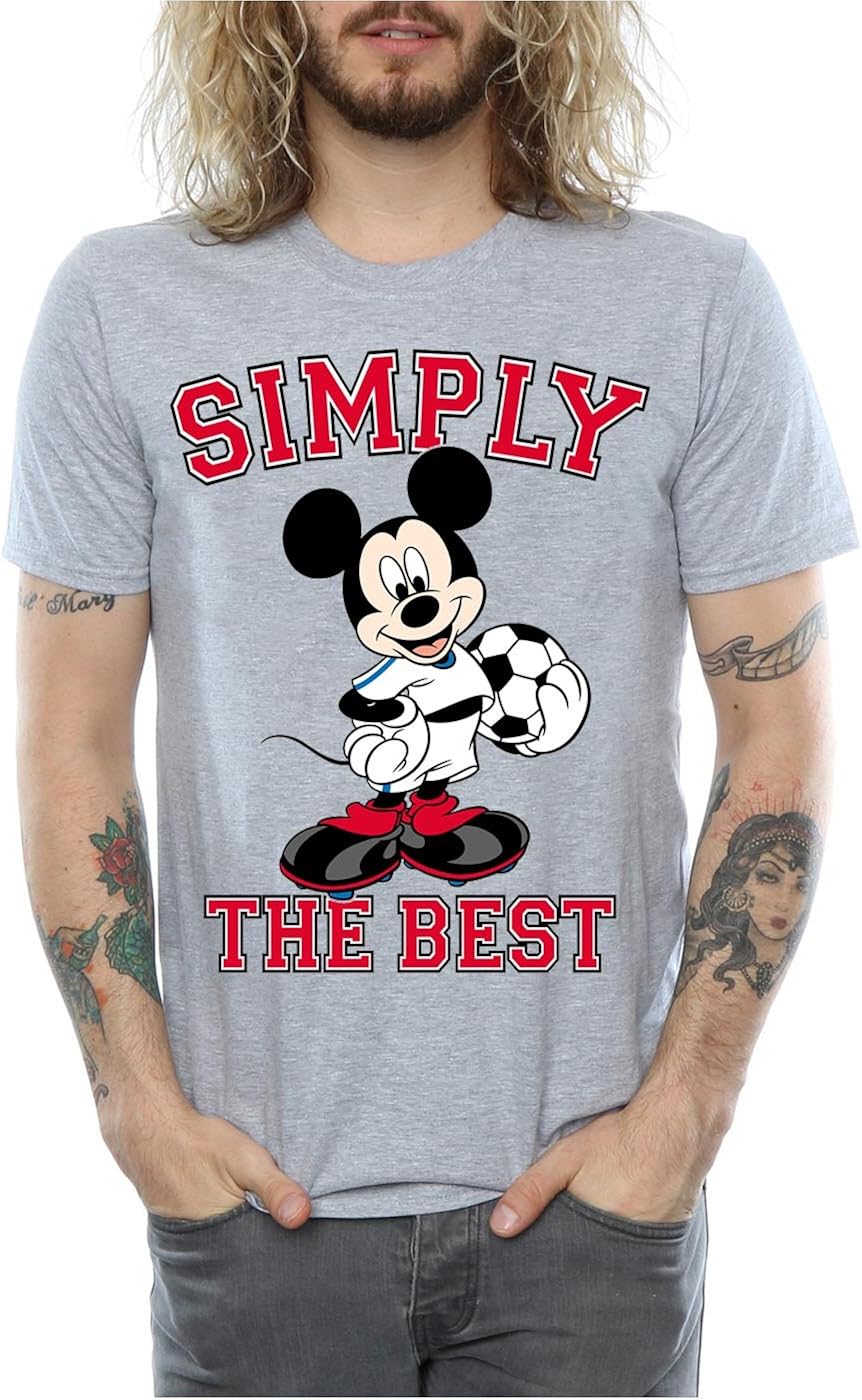 Disney Men S Mickey Mouse Simply The Best T Shirt Amazon Co Uk Clothing