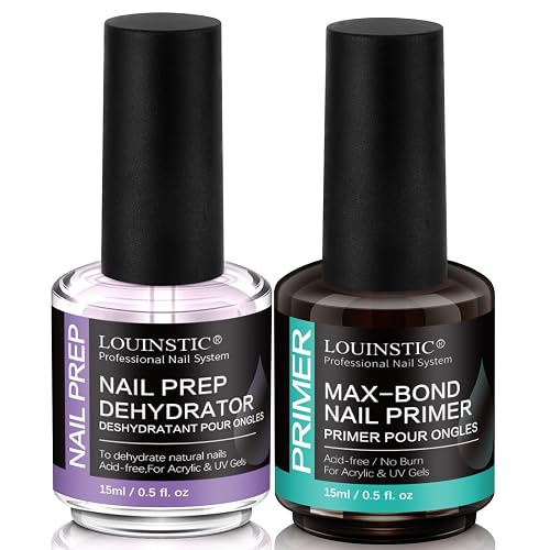 LOUINSTIC Nail Prep Dehydrator and Acid-Free Primer