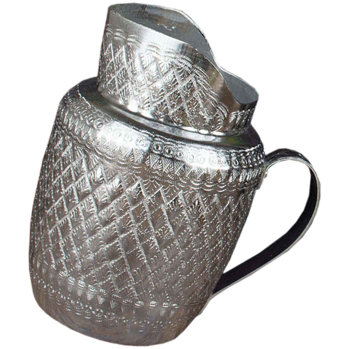 Beavorty Pichet en Alliage D'étain-aluminium 1,5 L Large Ouverture, Pichet à Boisson Polyvalent pour Vin, Lait et Jus, Ustensile de Service Métallique pour Maison, Restaurant et Fête