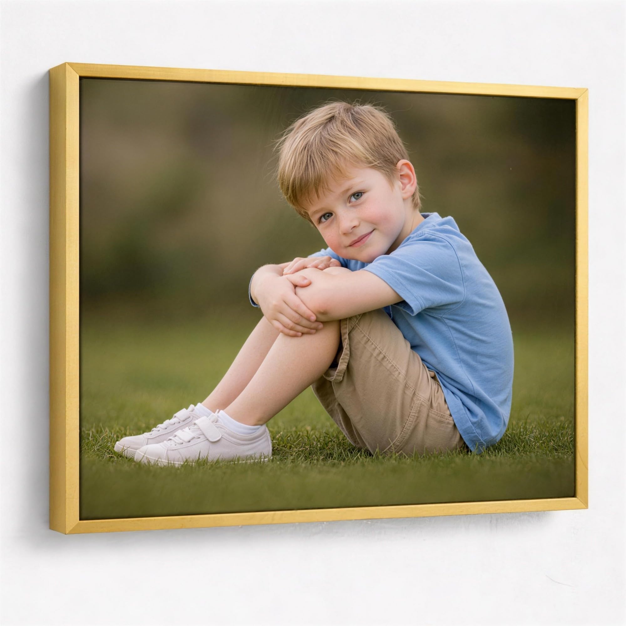 - Personalized Custom Canvas Prints: Photo On Canvas (Gold, 20x24) Transform Your Photos into Stunning Framed Wall Art Digitally Printed Photo To Canvas Ideal for Home Decor, Gifts Keepsakes. Made in Texas, USA