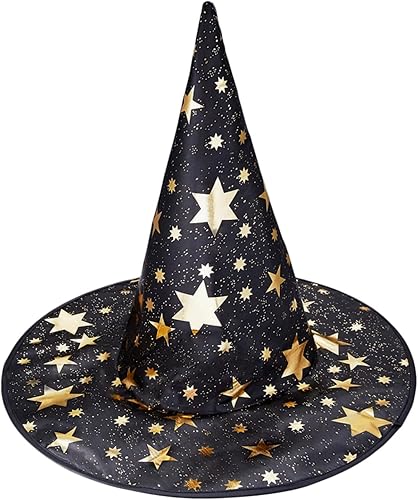 Miniatura 3 de Newland Capa de mago con sombrero, disfraz de Halloween para niños, capa de bruja para niños de 3 a 12 años, accesorios de Halloween