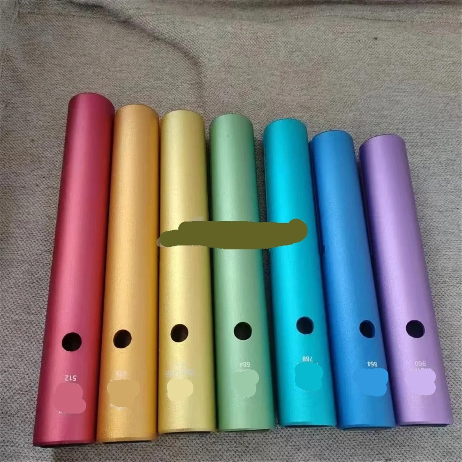 Set Di Tubi Wah-Wah Tubo Wah-Wah professionale a forma di rana, percussione portatile for musicoterapia, educazione precoce, banda, yoga, meditazione, bel regalo(768HZ)