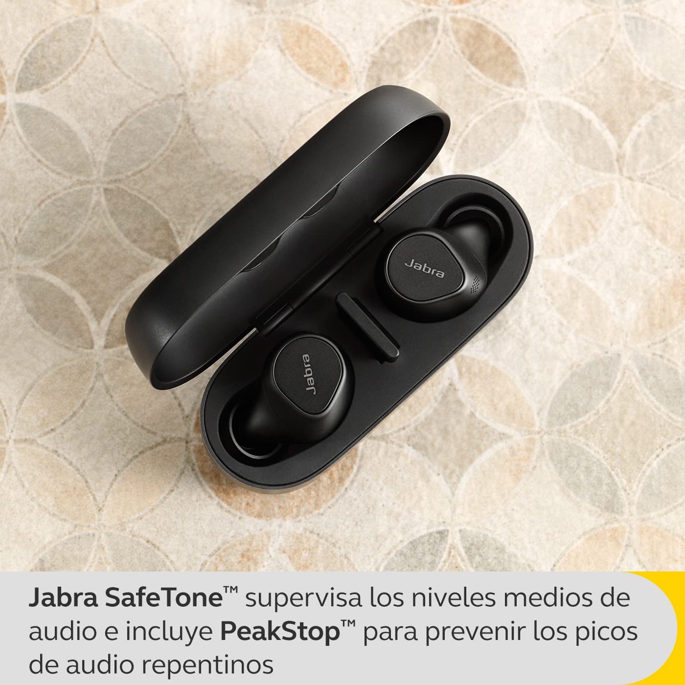 Jabra Evolve2 Buds, Auriculares Bluetooth Intraaurales Inalámbricos, Cancelación Activa de Ruido y Tecnología MultiSensor con 4 Micrófonos, Certificados para MS Teams, Negro — view 11
