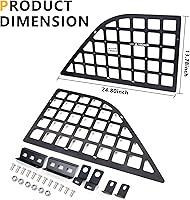 Vista 9 de Panel Molle para ventana trasera para Ford Bronco de 4 puertas, organizador de carga duro para 2021, 2022, 2023, 2024, 2025, 2021, 2022, 2025