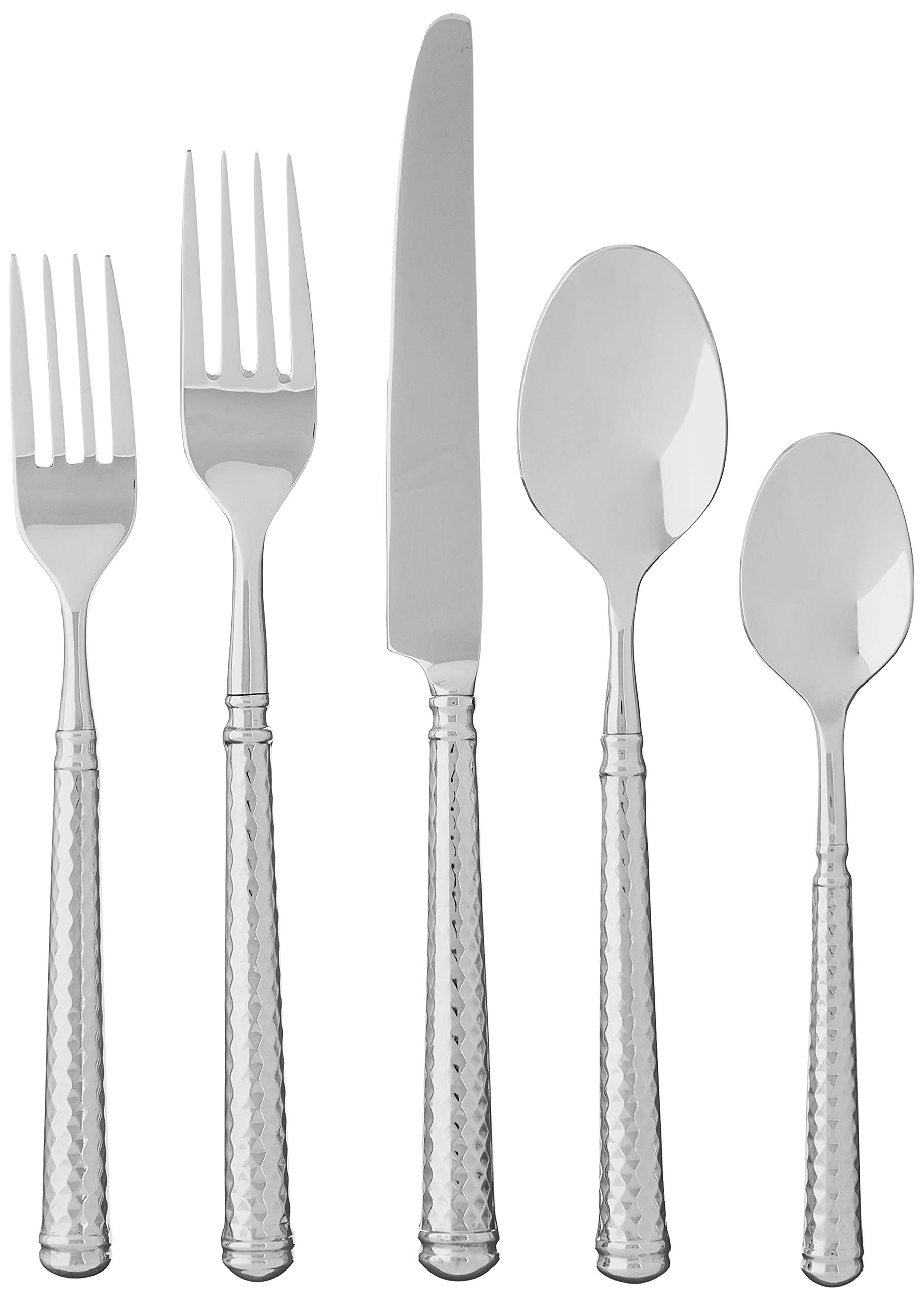 Fortessa Nyssa 18/10 Stainless Steel Hollow Handle Flatware 5 Piece Place Setting, Service for 1 — Amazon image 7