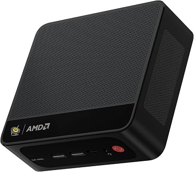 Beelink SER5 MAX Mini PC,AMD Ryzen7 7735U8C/16T,up to 4.75GHz,Mini Computer 24GB LPDDR5 RAM 500GB M.2 SSD Graphics 12core 2200MHz,Support 4K Triple Display/HDMI+DP+Type-C/Wifi6/BT5.4/2.5G LAN