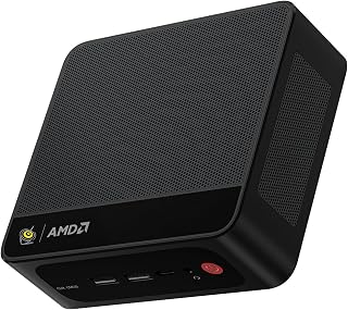 Beelink SER5 MAX Mini PC,AMD Ryzen7 7735U(8C/16T,up to 4.75GHz),Mini Computer 24GB LPDDR5 RAM 500GB M.2 SSD Graphics 12core 2200MHz,Support 4K Triple Display/HDMI+DP+Type-C/Wifi6/BT5.4/2.5G LAN