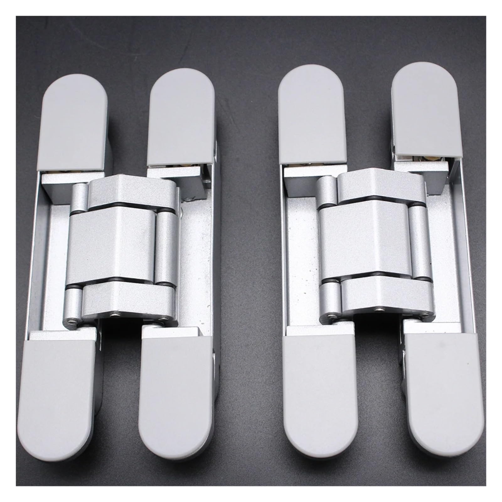 LZIKKGKI 2PCS 40KG Weight Heavy Dyty Wooden Door 180Degrees Opening Adjustable Hidden Hinge 6 Inch Casement interior Gate Invisible Hinge