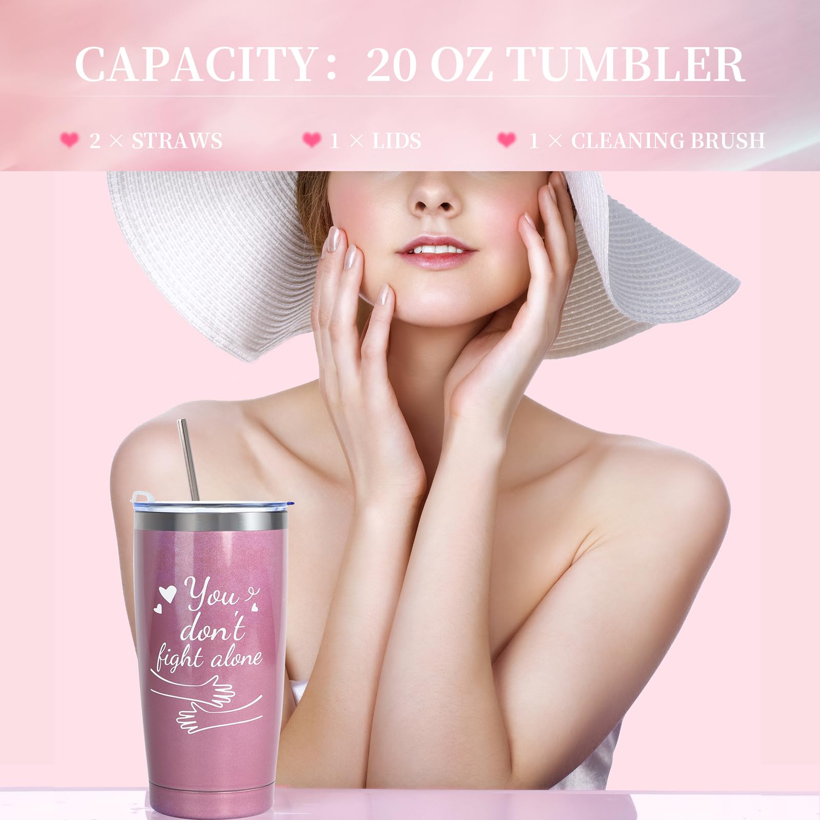 MACEVIA Paquete de cuidado del cáncer de mama, caja de regalo para mujeres, cesta de regalo inspiradora Get Well Soon con vaso, vaso, gorro, máscara de ojos, calcetines para pacientes después de la