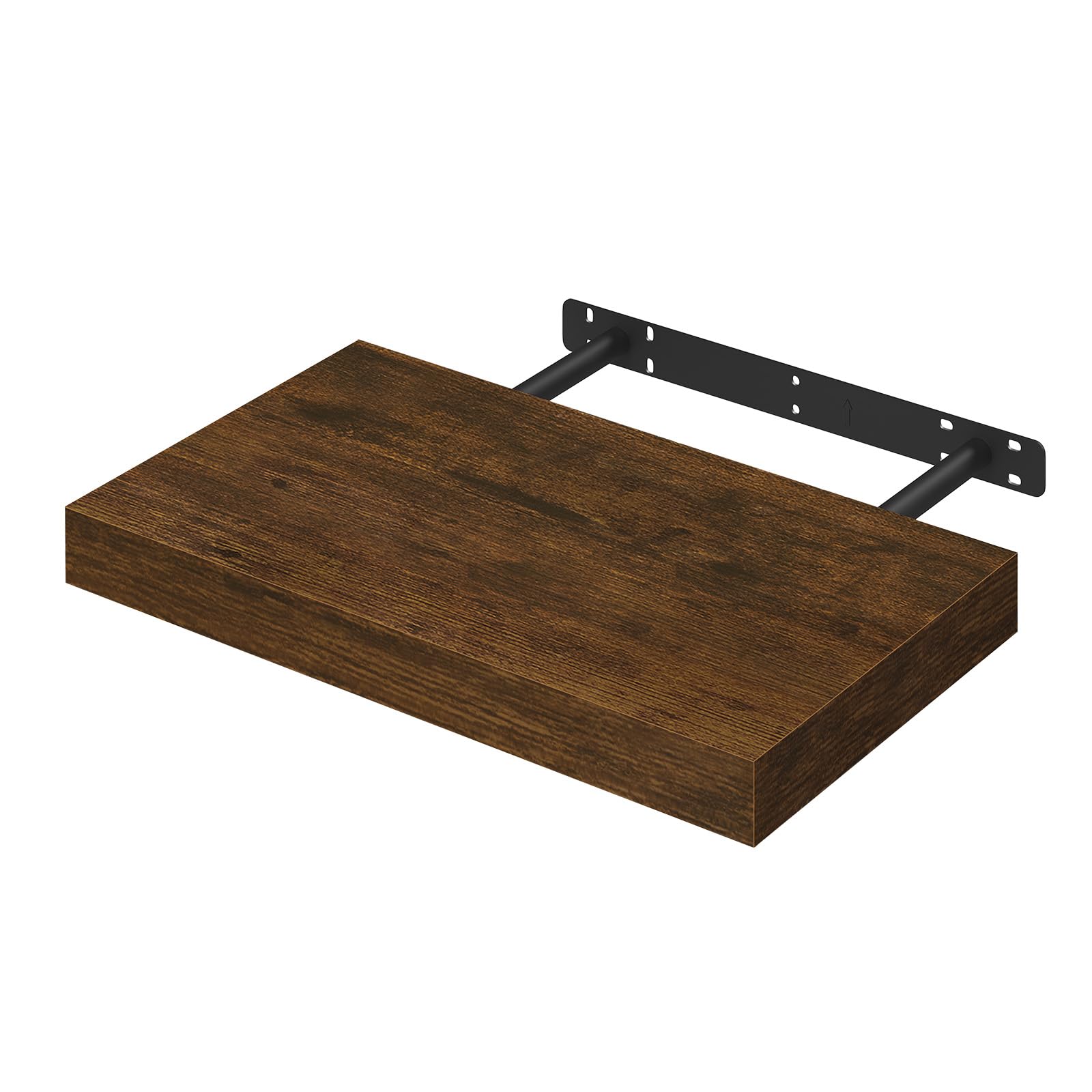 WOLTU Wandregal, Schweberegal Vintage Braun, 40x22.9x3.8cm, MDF 1er