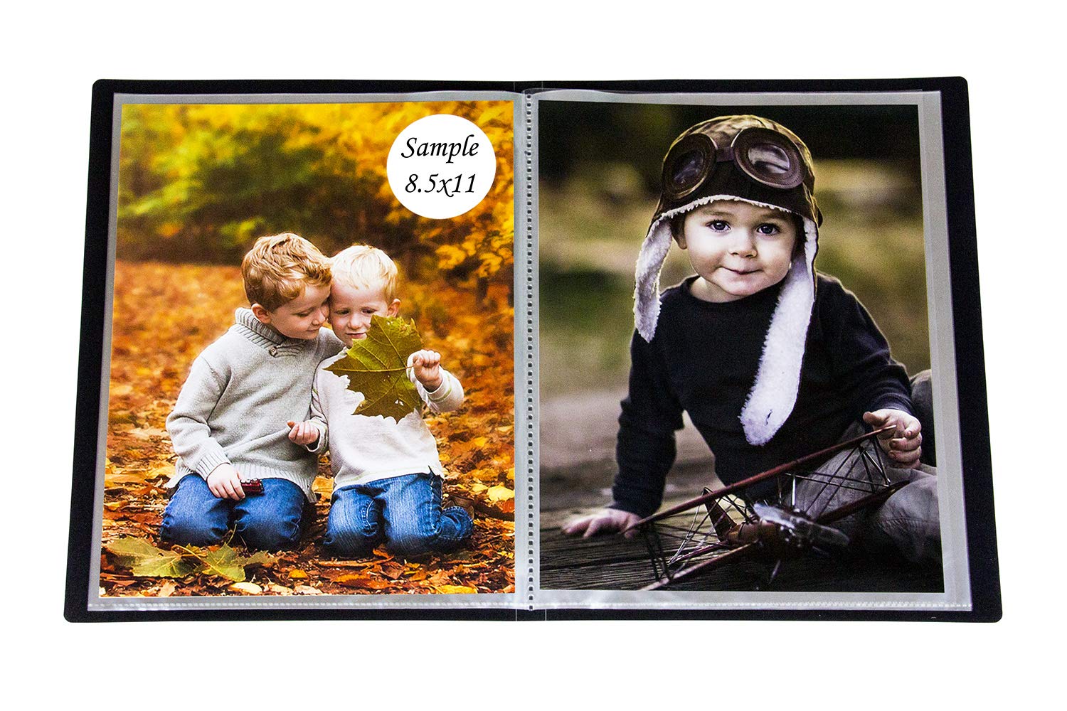 Portfolio - Presentation Display Photo Album Holds 48 Pictures, Space Saver Album with Slip-in Pockets 8.5 by 11 Inch