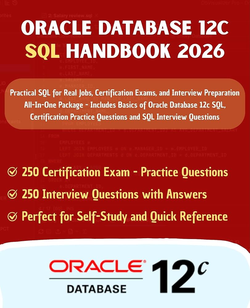 Oracle Database 12c 参考書4冊セット Oracle Database 12c SQL Handbook 2026: All-In-One Package