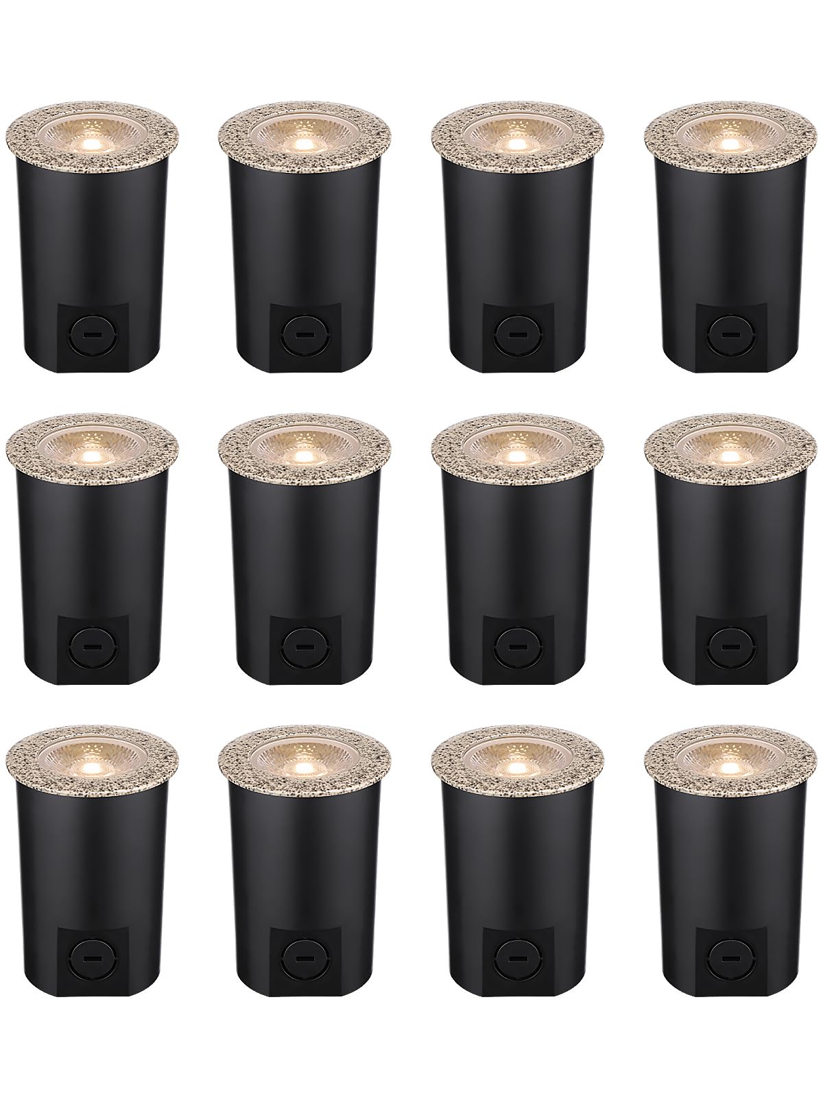 LEONLITE 12-Pack 7W Well Lights Landscape LED In Ground Outdoor
