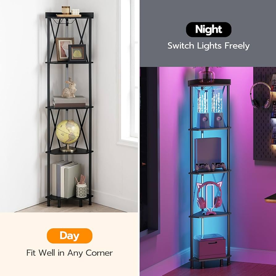 【ぎんとろ】5段　飾り棚 シェルフ 5段 ロートアイアン ガラス棚板 姫系 ブルーム 約幅