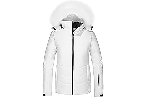 Women's Waterproof Ski Jacket White