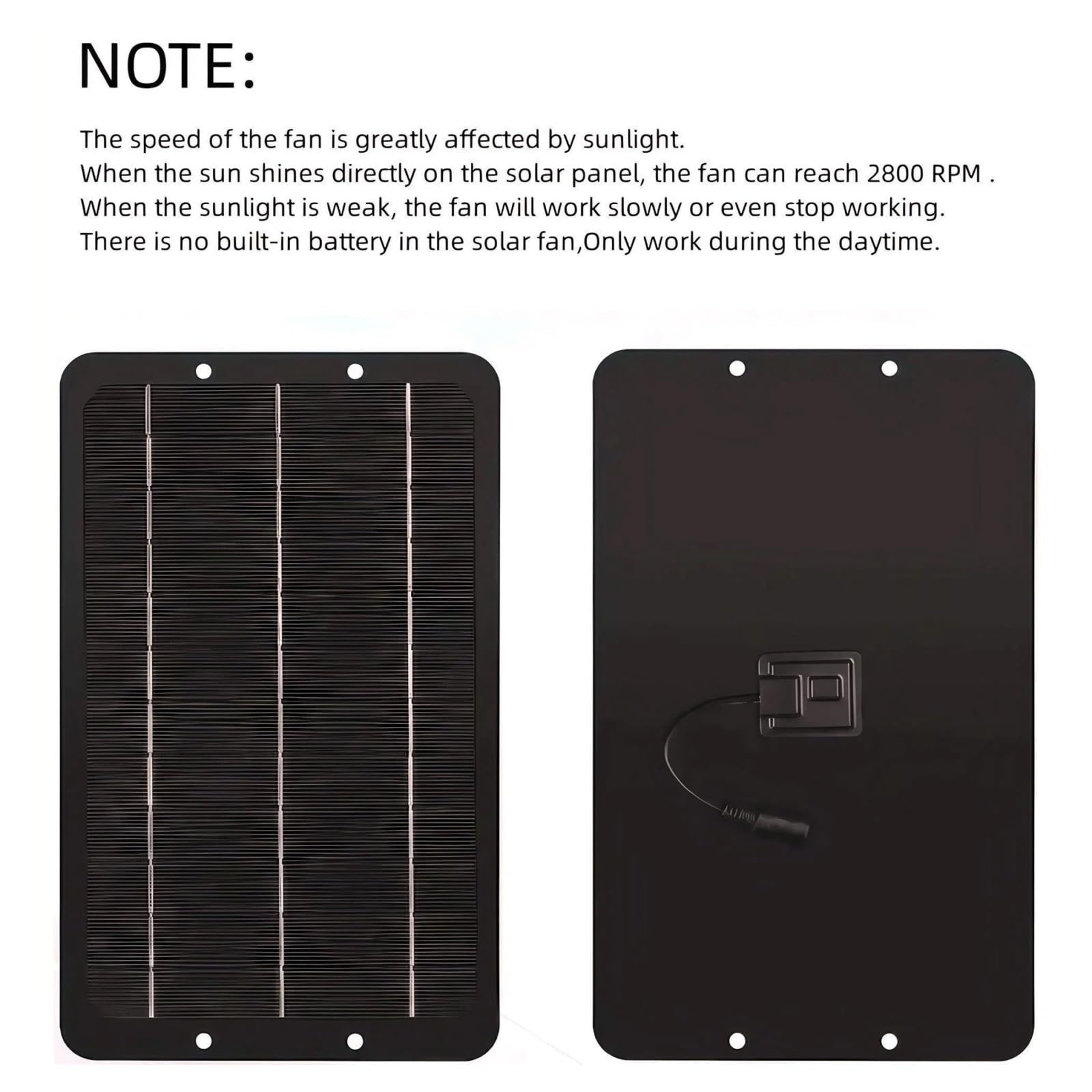 Extractor De Aire Solar 10 W Y 12 V, Miniventilador Alimentado por Panel For Ventilación Techos Autocaravanas Casas Rodantes Enfriamiento RáPido
