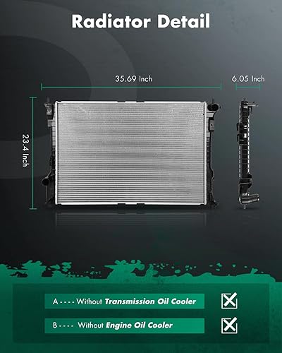 Miniatura 51 de SCITOO Radiador 2990 para Honda 2008-2012 para Accord 2.4L 2012-2015 para Honda para Crosstour 2.4L