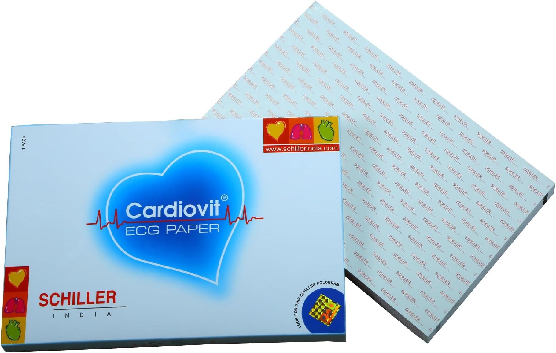 ECG Paper For CARDIOVIT MS-2015 | SCHILLER ECG Paper | Length 210 mm And Height 140 mm | 178 sheets in One Pack