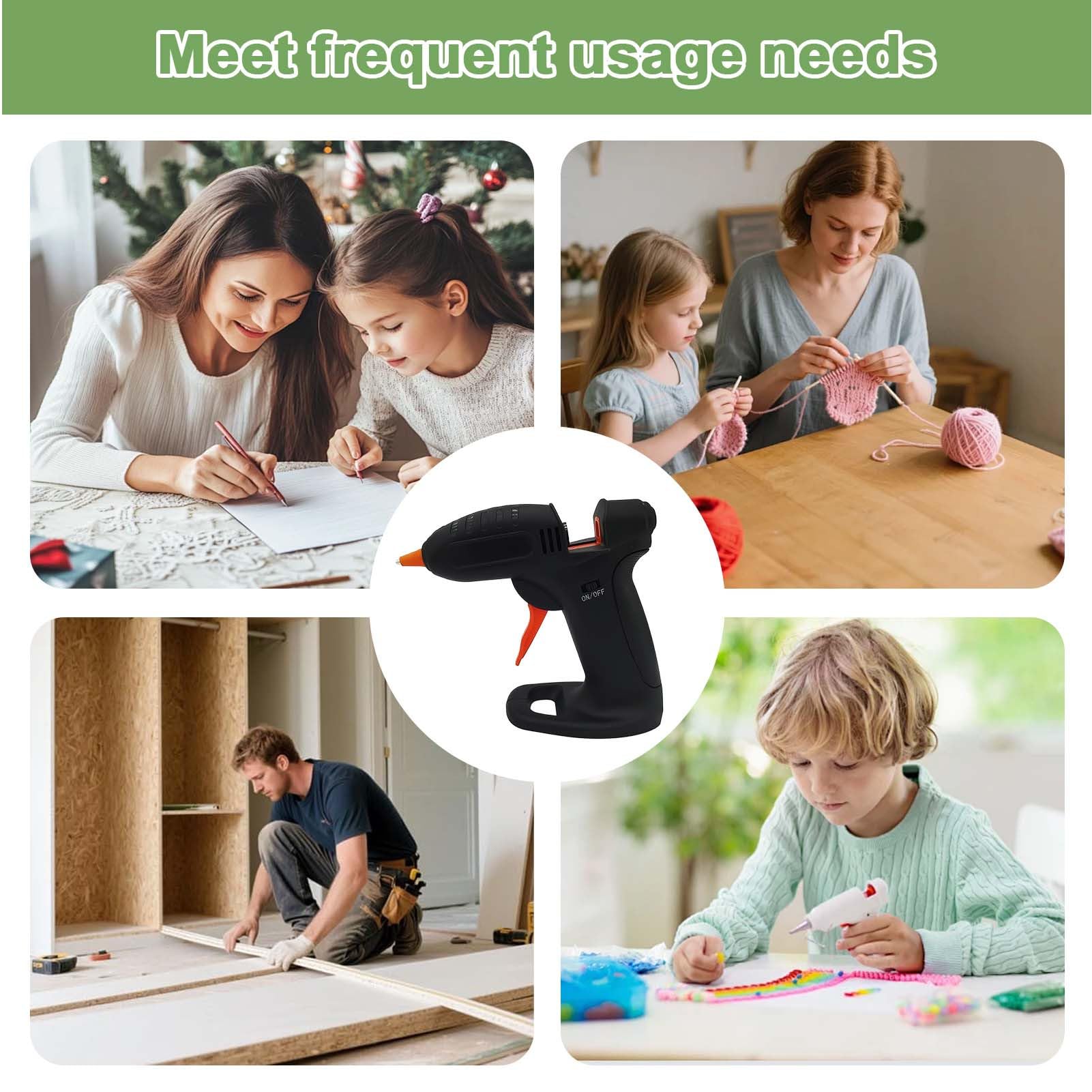 Macchina Per Colla A Caldo Forniture Artigianato Ricaricabili USB | Penne per Colla a Caldo con Preriscaldamento Rapido Per Decorazione Modellismo Scrapbook Scuola Casa Ufficio Hobbisti