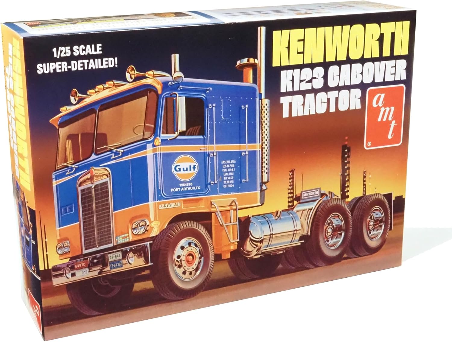 AMT Kenworth K-123 Cabover Gulf 1:25 Scale Model Kit