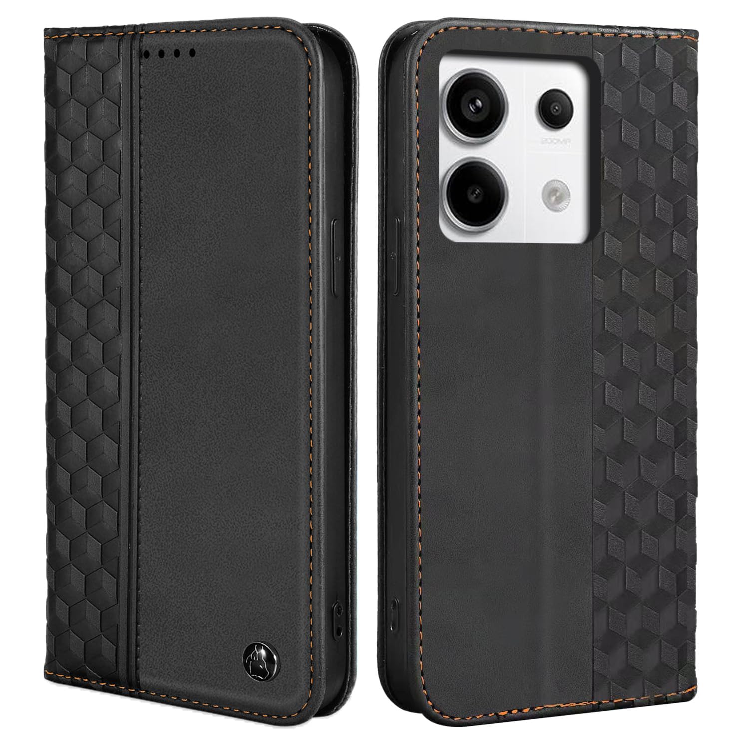 TIANYUE Portafoglio Custodia Compatibile con Xiaomi Redmi Note 13 Pro 5G, Cover Case per Cellulare Pieghevole in Pelle Applica a Xiaomi Redmi Note 13 Pro 5G-Nero