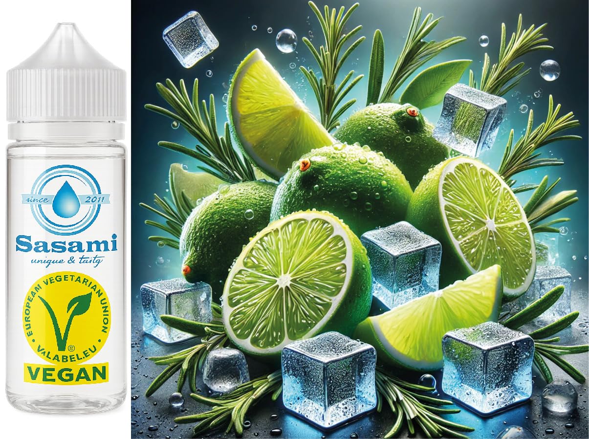 Lime Rosemary Ice - lima romero Ice aroma concentrado - Vegano - Sasami - 100ml
