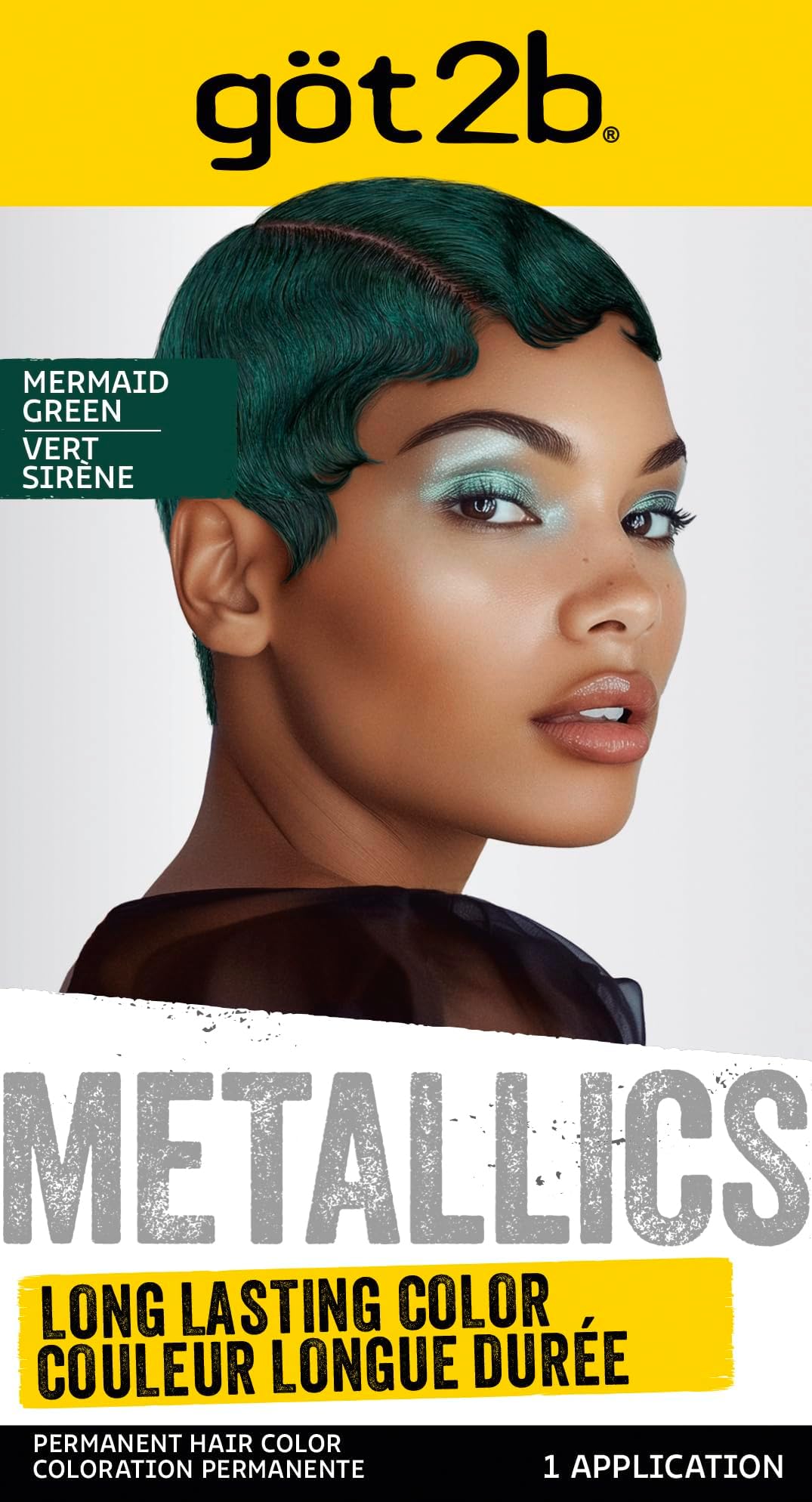 Metallics Permanent Hair Color, M77 Mermaid Green