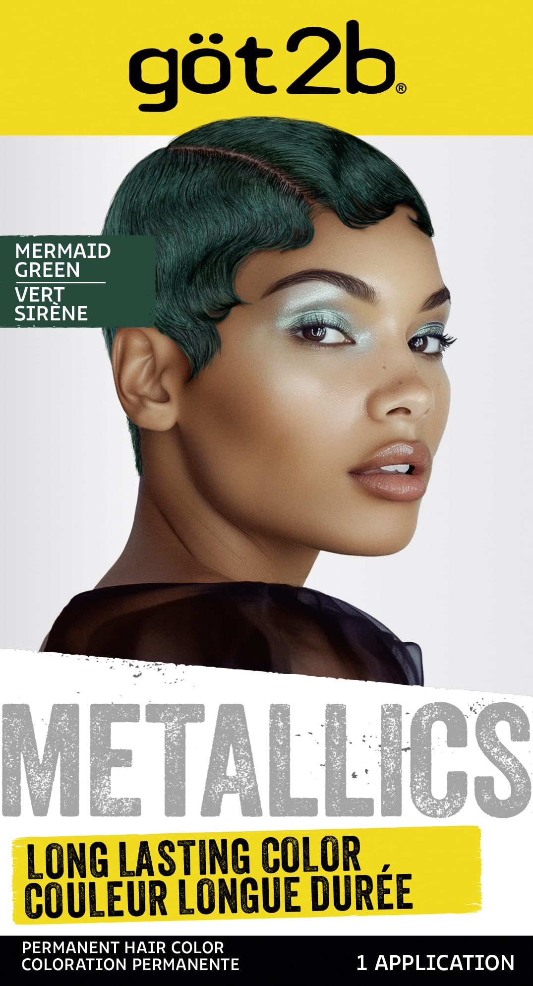 Got2b Metallics Permanent Hair Color, M77 Mermaid Green