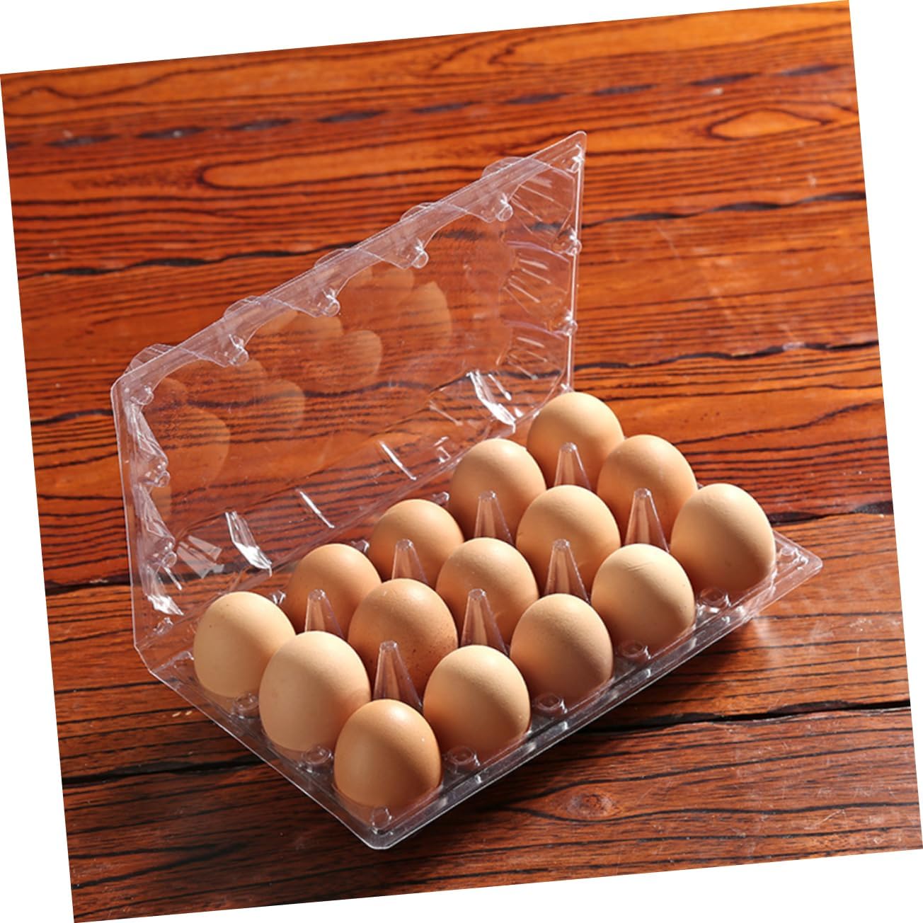 ARTIBETTER 20pcs Eggs Storage for Refrigerator Egg Carrier Plastic Container for Countertop Holders for Home Store Supermarket