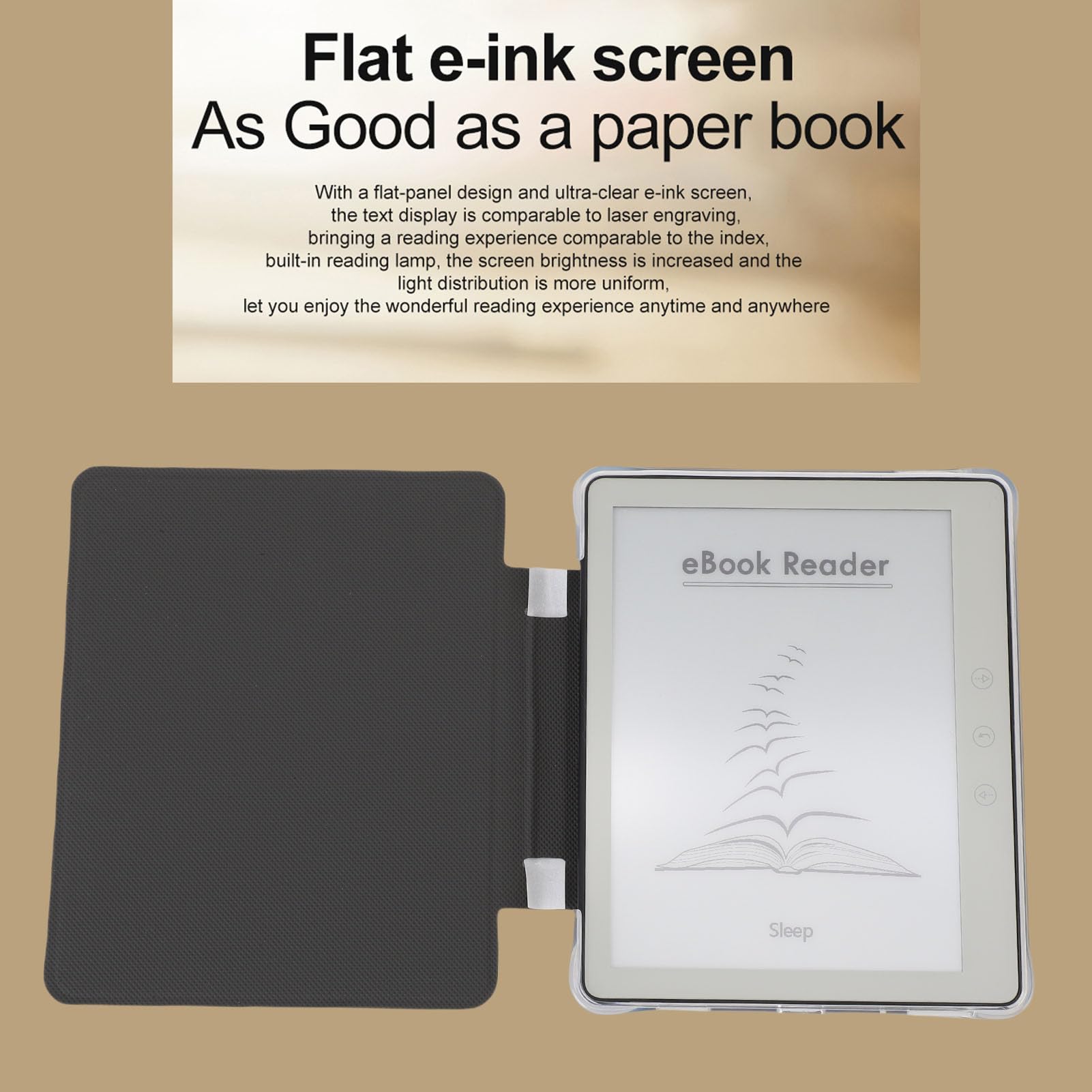 EBTOOLS E Book Reader, 5.76in Touch HD Ink Screen, 1G, 32G, WiFi, Android 8.1, RK3126C Quad Core A7 1.2Hz MCU, E Reader with Stylus, Writing Board, Cover