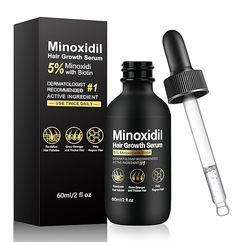 Suero de crecimiento del cabello de minoxidil al 5%, minoxidil tópico para hombres y mujeres, tratamiento de crecimiento del cabello para pérdida y