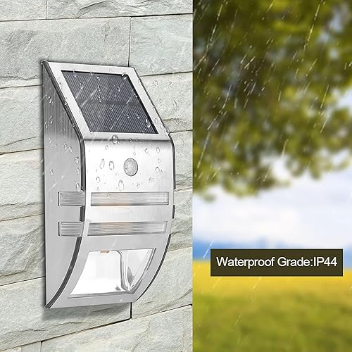 Miniatura 4 de Zerodis Luz solar de pared, fuente de luz LED, ahorro de energía, energía solar, a prueba de calor, lámpara con sensor de movimiento para