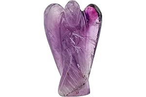 CRYSTALIS Natural Amethyst Crystal Angel Figurine Sculpture
