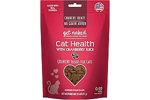 Naked Essentials Urinary Tract Health Crunchy Cat Treats, Cranberries Flavor
