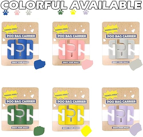 Miniatura 7 de Bolsas para excrementos de perro para correa básica, manos libres, bolsas de basura para mascotas, dispensador de correa, accesorios para pasear
