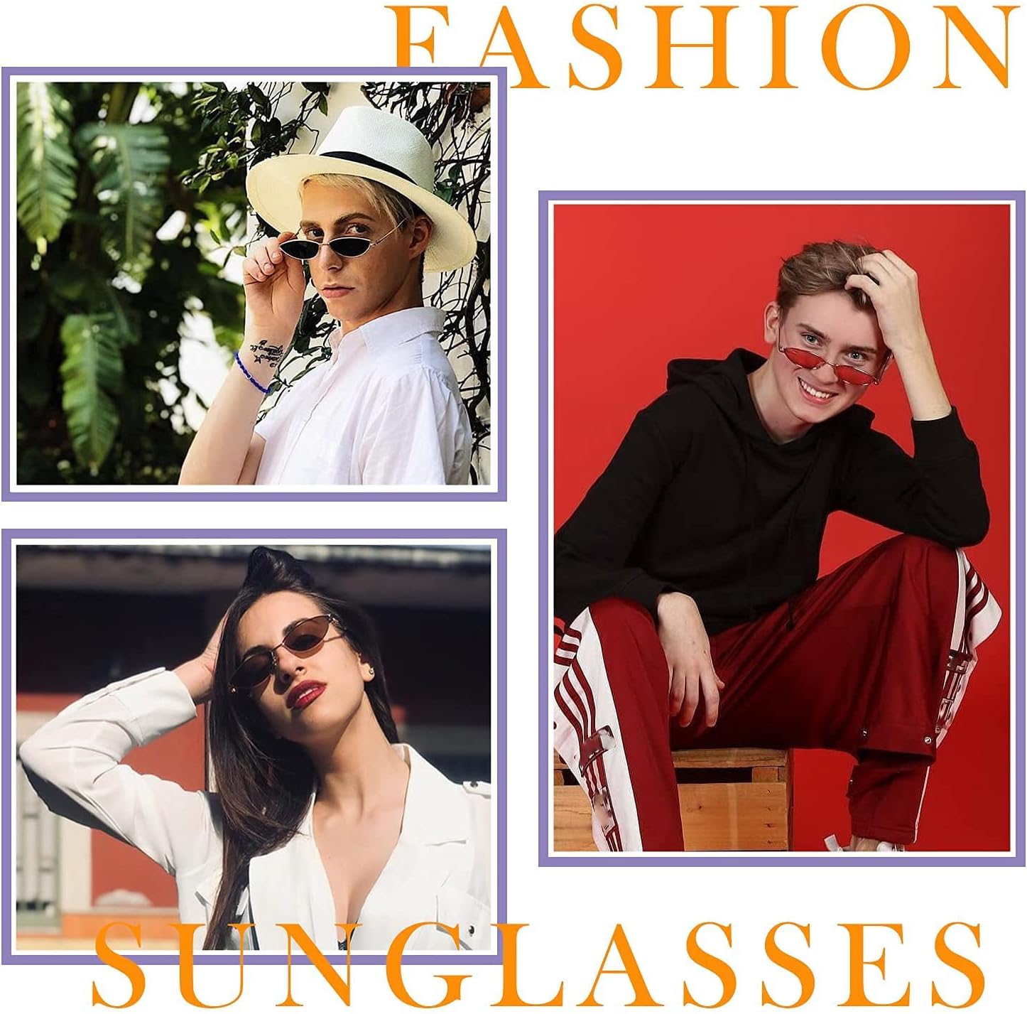 FEISEDY Fashion Designer Sunglasses Retro Small Petals Shape Arc Temple Design B2298 - Image 6