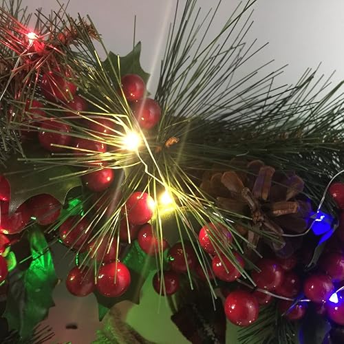 Miniatura 4 de Paquete de 2 mini luces LED de hadas de 50 unidades, funciona con pilas, con caja de batería impermeable y temporizador, 6 horas de encendido/18