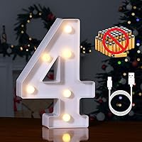 Vista 90 de Foaky LED Letter Lights Sign Marquee Light Up Letters Sign for Night Light Wedding/Birthday Party Battery Powered Christmas Lamp Home Bar