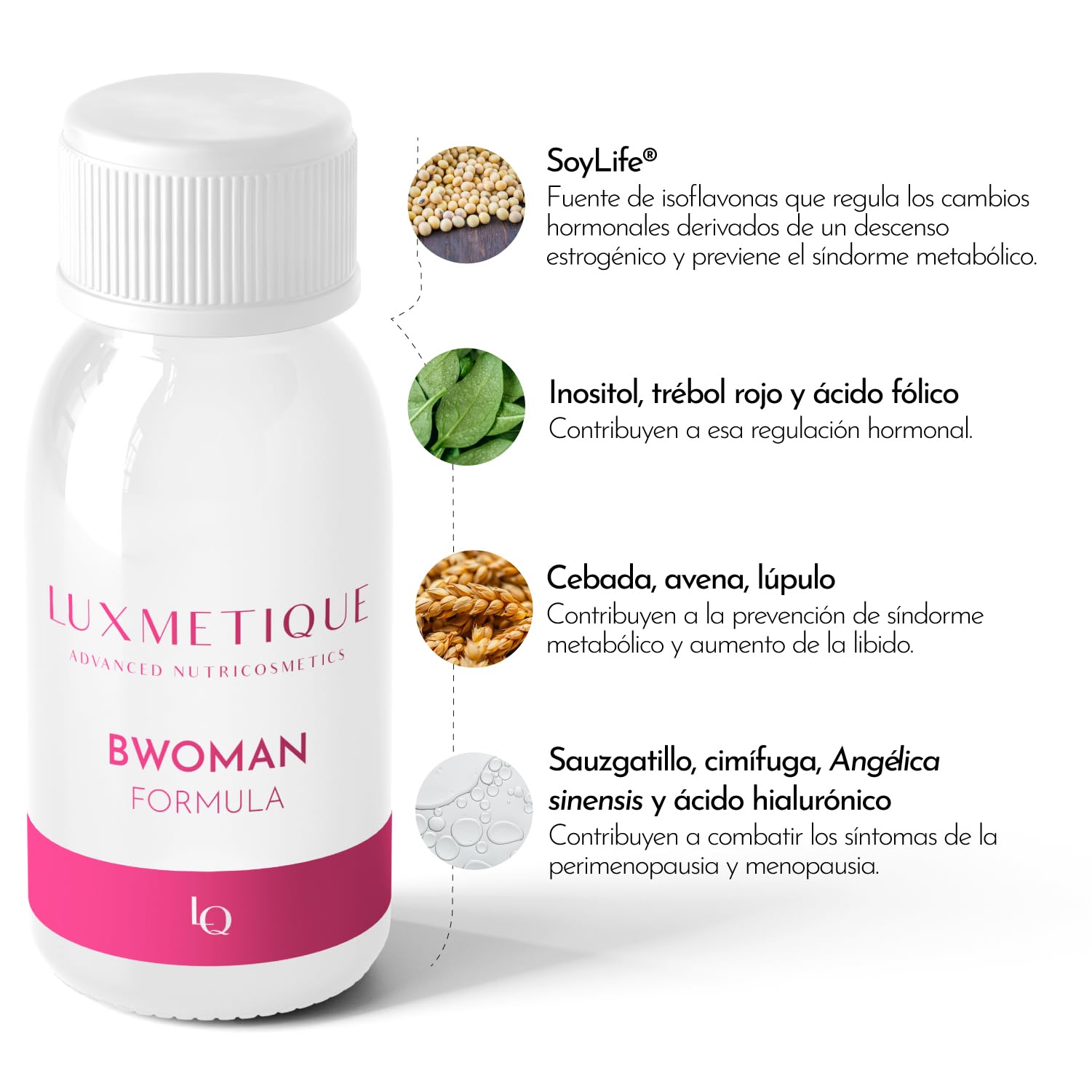 Luxmetique Formuła Bwoman Pielęgnacja Kobiet Perimenopauza i Menopauza 15 Fiolki
