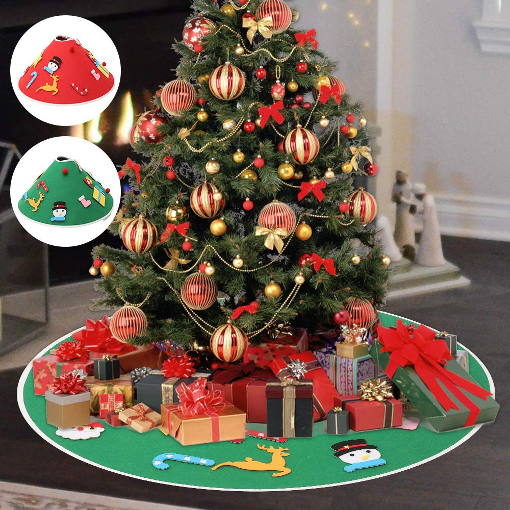 Amazon.co.jp: Steppiano クリスマスツリースカート ファー 足元隠し