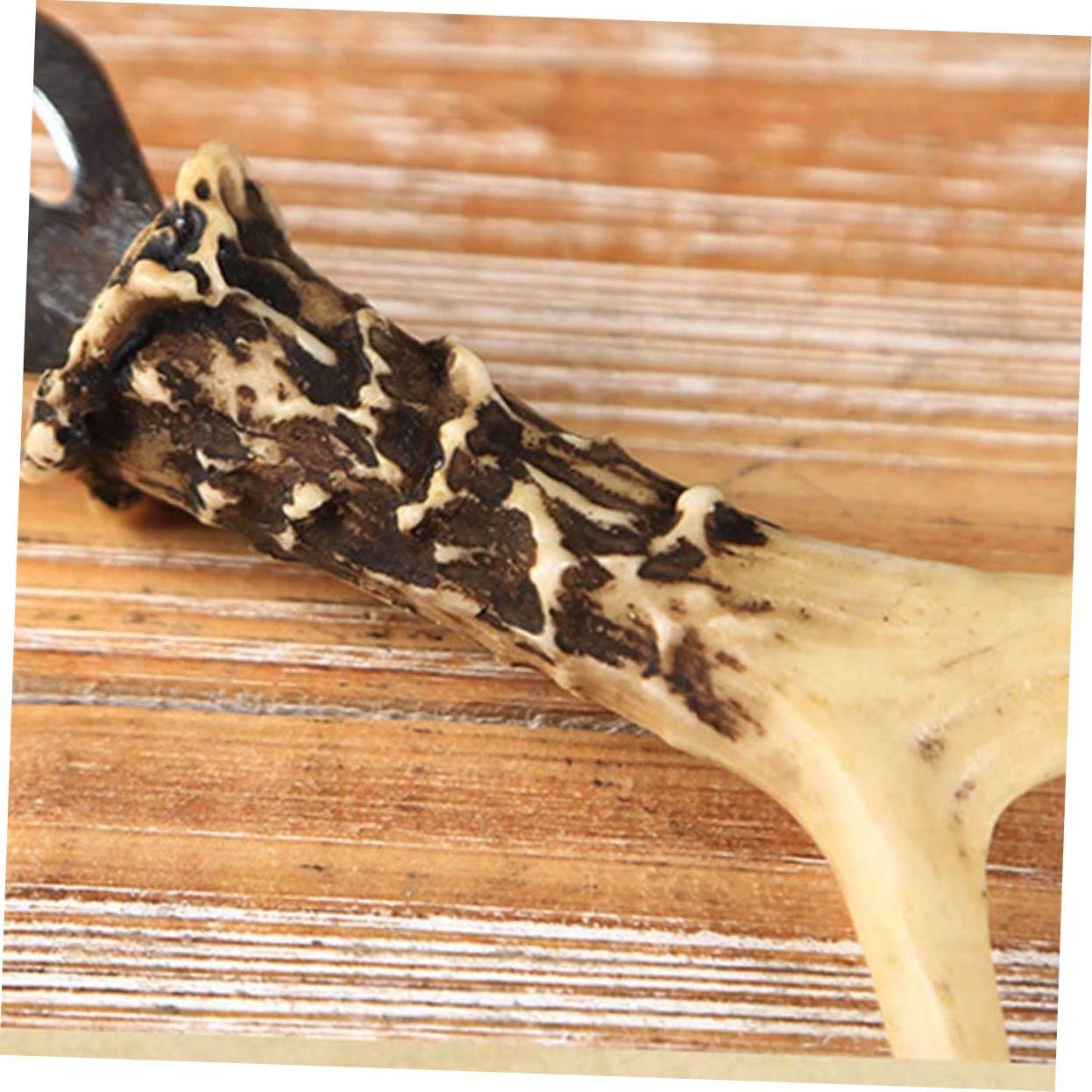 COLLBATH Strong Resin Antler Bottle Opener Beer Opener Carabiner Clip Easy to Clean Practical