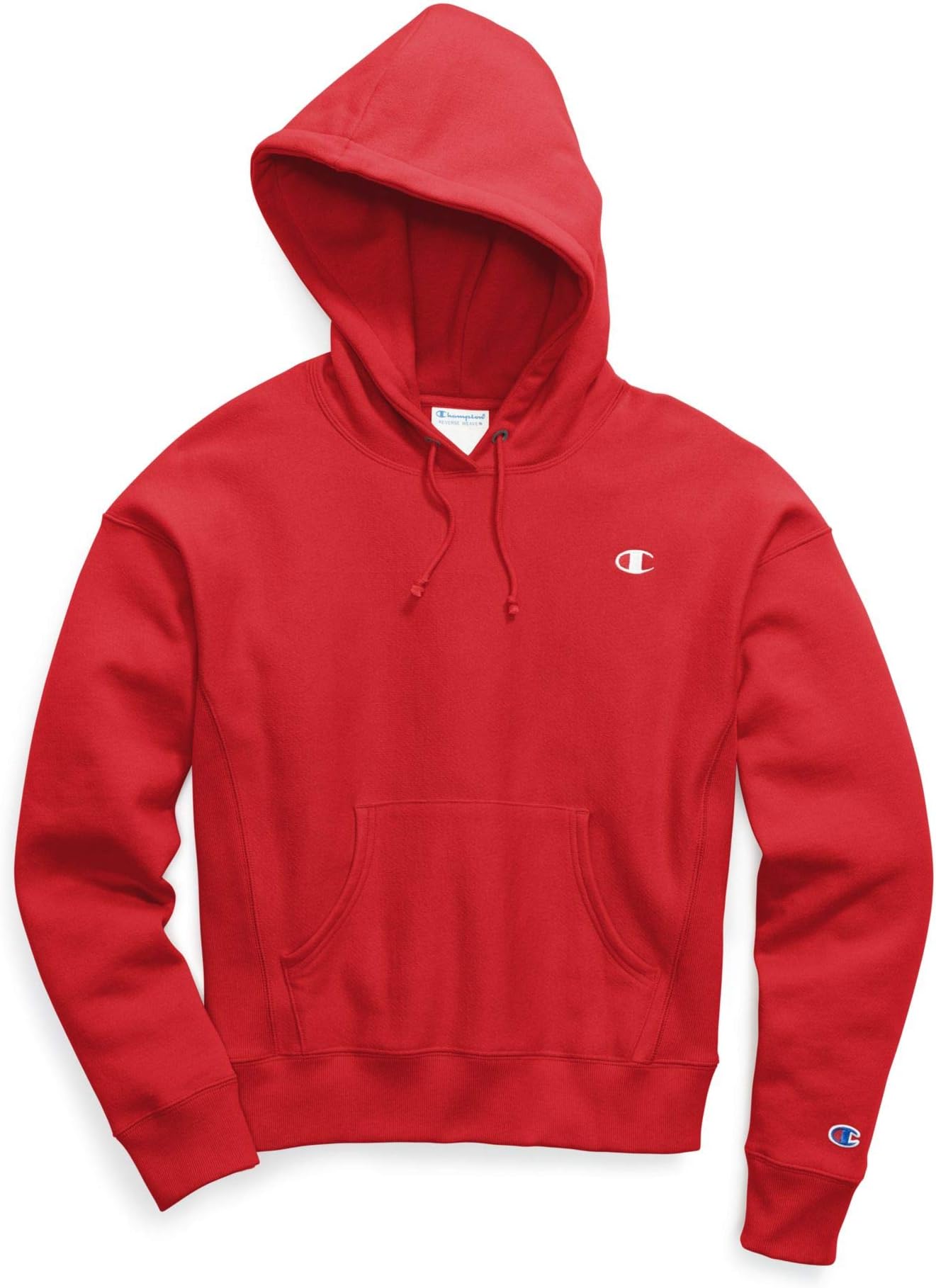 Women's Reverse Weave Hoodie, Left Chest C
