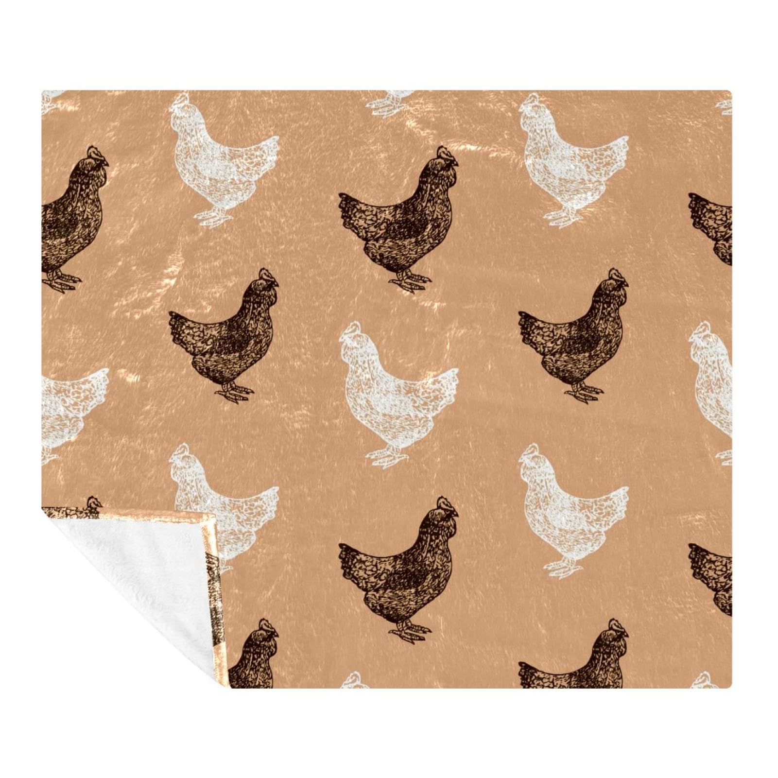 Couverture plaid poule pour vos soirées cocooning au salon