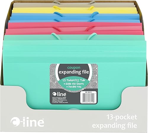 Miniatura 5 de Carpeta expandible tamaño cupón, línea C, con 13 bolsillos, en color, El color puede variar