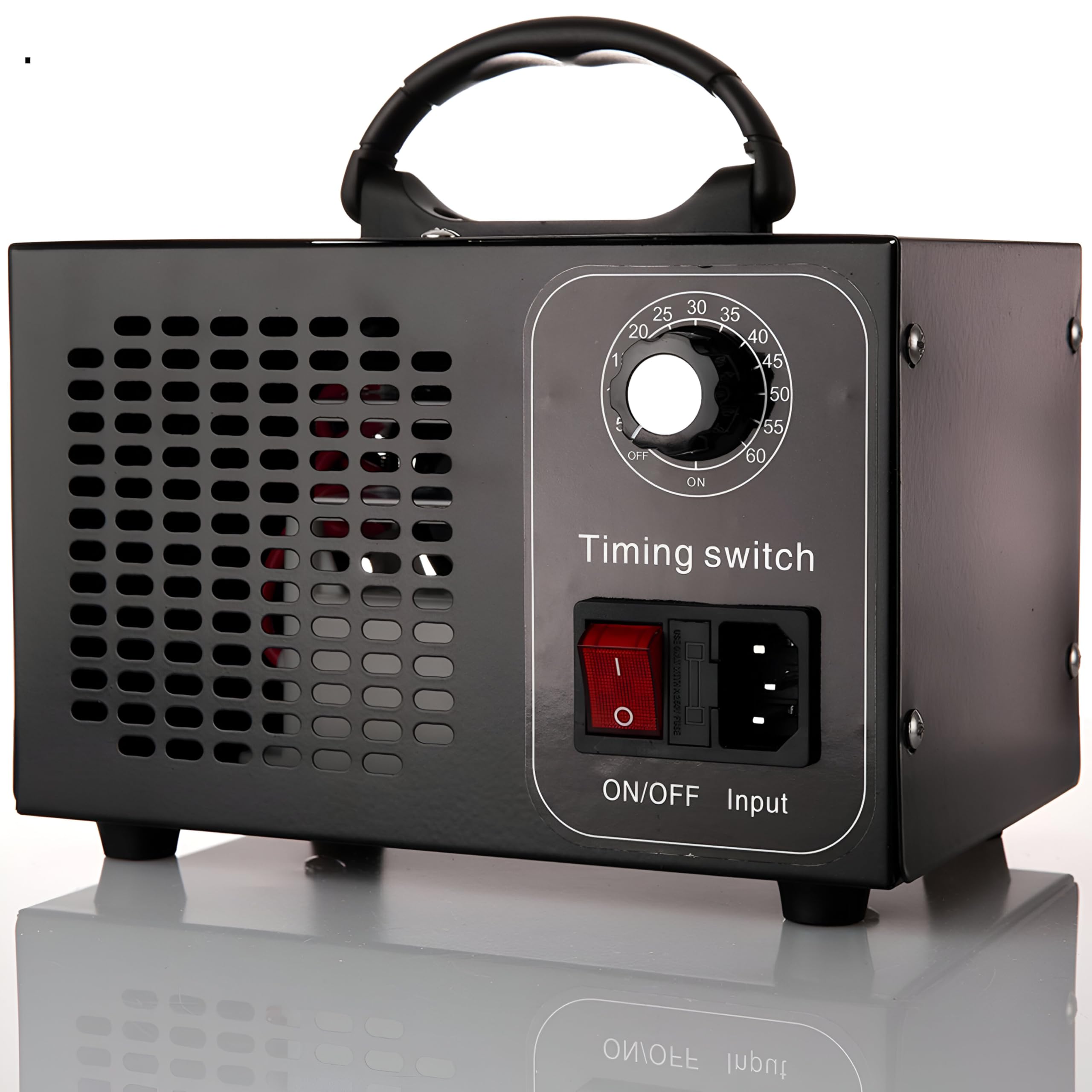 LTC Generator ozonu LXU233 – Timer - usuwa nieprzyjemne zapachy – wbudowany wentylator – moc 200 W – zasilanie 230 V AC/50 Hz – moc ozonowa 60000 mg/h – 200 x 135 x 135 mm
