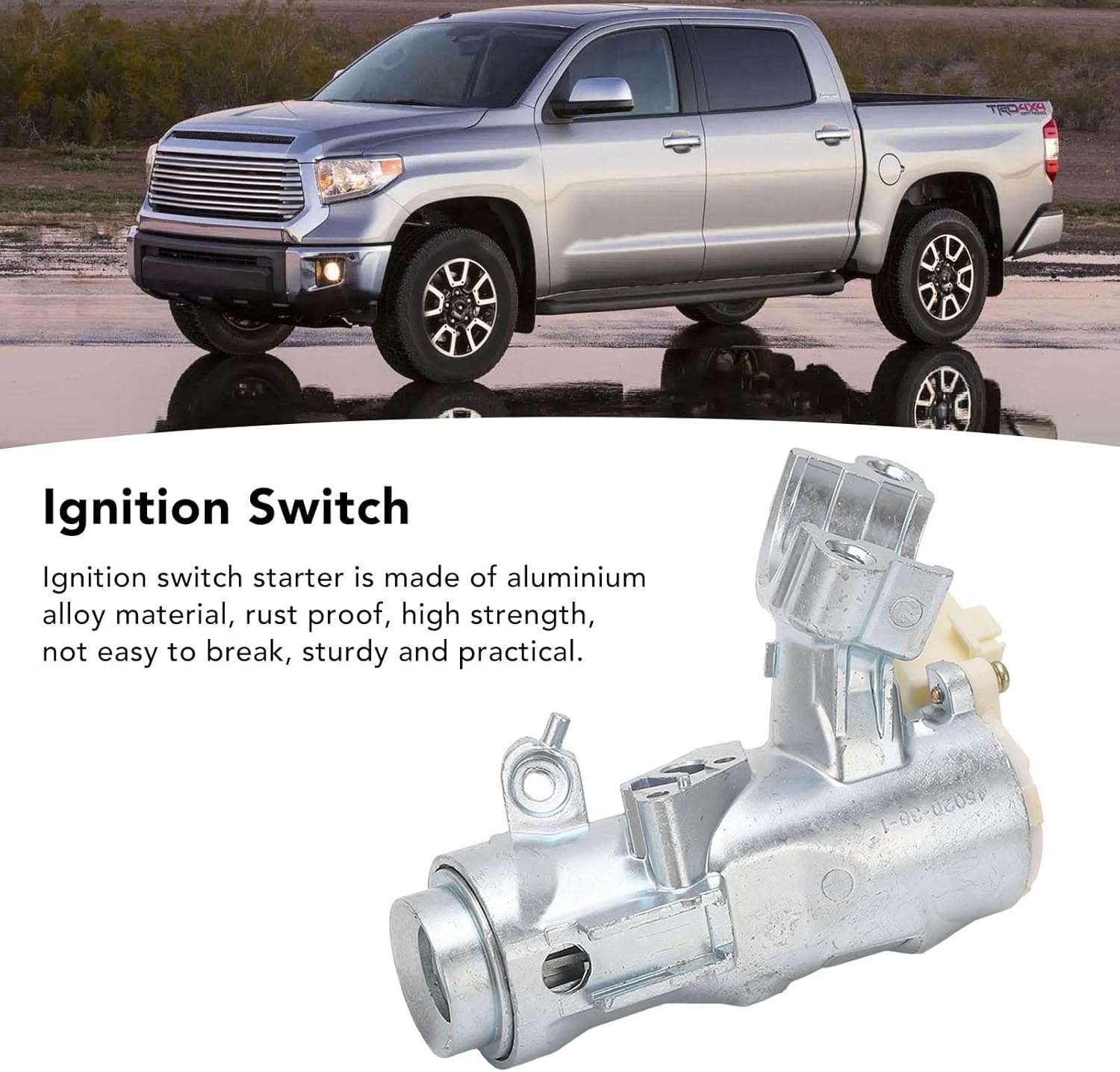 Car Start Switch Lock Ignition Switch Door Lock Cylinder Ignition Cylinder Lock Switch Kit Engine Ignition Parts for Hilux 2005 Up