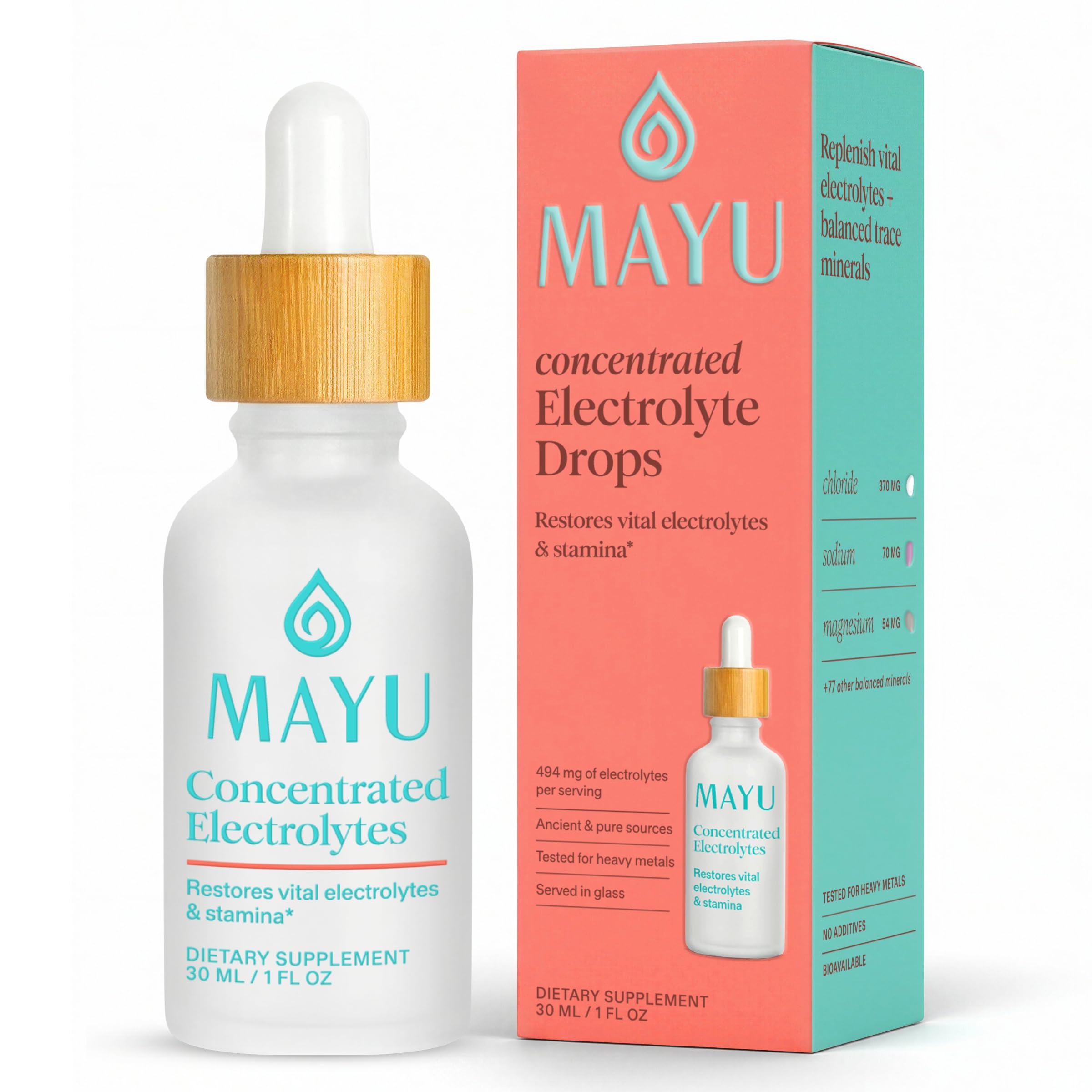 Amazon.com: MAYU Concentrated Electrolyte Drops, 494mg of