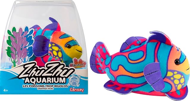 Lansay - Zhu Zhu Sébastien el Pez Mandarín - Peluche Móvil - Desde 4 Años