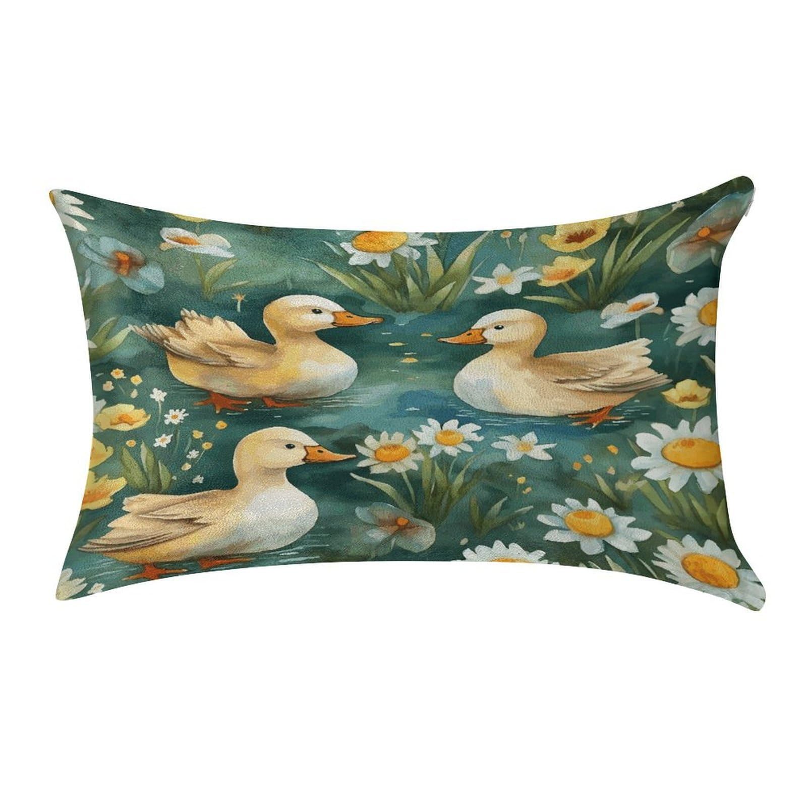 Btcowzrv Style Hand Drawn Duck Pillow Cover Pillow Case Pillowcase