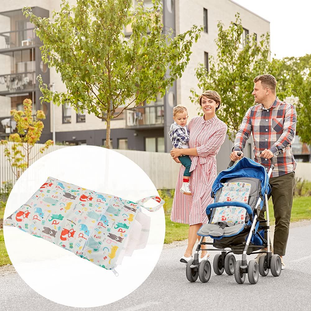 Sac Couches Lavables*3, XiXiRan Sac Couches Lavables Etanche, Sac à Couche de Bébé Réutilisable, Sac à Couche de Bébé à Fermeture Eclair Etanche, Wet Bag, Trois Modèles, S/M/L, Plage, Piscine, Voyage